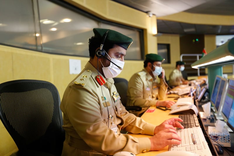 Officers field calls at the Dubai Police Command and Control Centre. All photos: Reuters