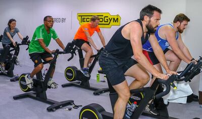 Technogym has lent its bikes to a number of fitness villages for the Courtesy Dubai Fitness Challenge