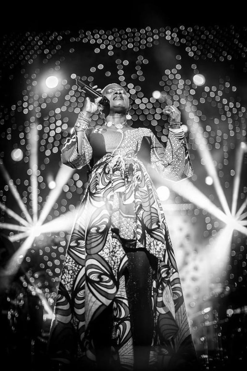 Angélique Kidjo performing at the Mawazine music festival in Morocco in June 2014. Courtesy Mawazine
