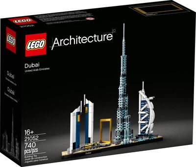 The 740-piece Lego Architecture Dubai set retails for $59.99. Lego 