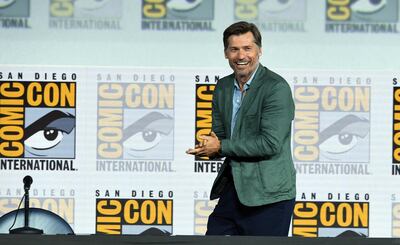 SAN DIEGO, CALIFORNIA - JULY 19: Nikolaj Coster-Waldau speaks at the "Game Of Thrones" Panel And Q&A during 2019 Comic-Con International at San Diego Convention Center on July 19, 2019 in San Diego, California.   Kevin Winter/Getty Images/AFP
== FOR NEWSPAPERS, INTERNET, TELCOS & TELEVISION USE ONLY ==
