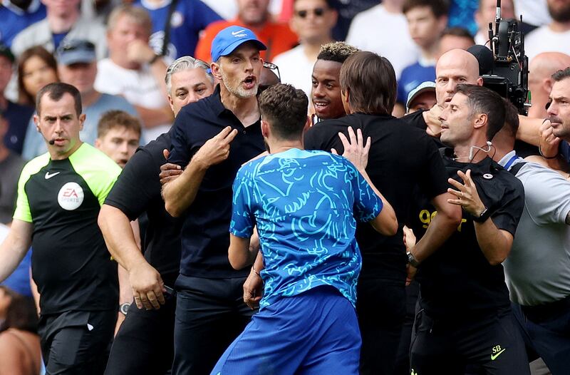 Thomas Tuchel clashed with Tottenham Hotspur manager Antonio Conte. Reuters