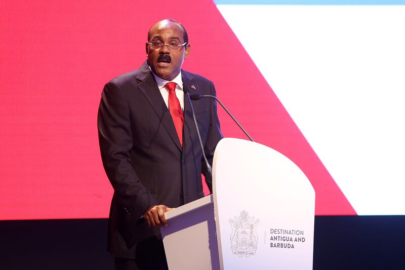 Gaston Browne, the prime minister of Antigua and Barbuda, the country now has over US$3 billion in investment pledge. Pawan Singh / The National