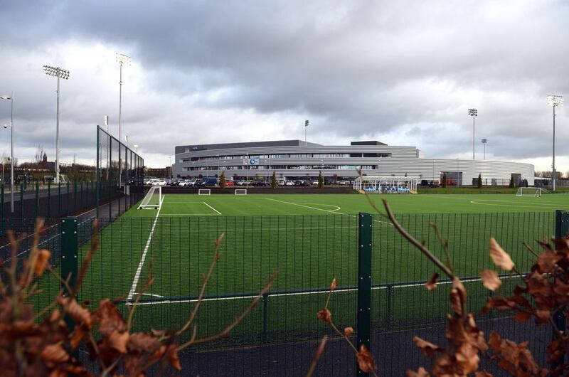 A general view of the performance centre by the junior academy pitches at Manchester City's new City Football Academy. AFP