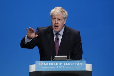 Boris Johnson, the Conservative party leadership candidate and former UK foreign secretary, pitched his bid for prime minister to party members and drew cheers when he dodged questions about a spat with his partner that brought the police to his London home. Bloomberg