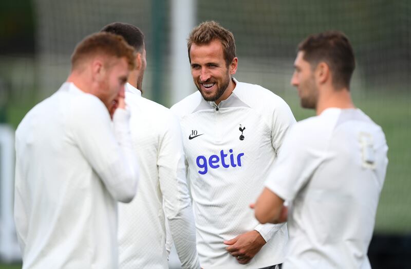 Tottenham striker Harry Kane prepares for the Champions League showdown against Olympique Marseille on Wednesday night. Getty 