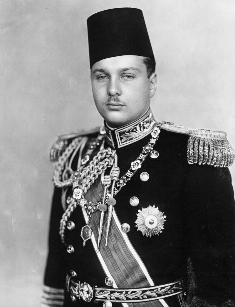 circa 1939:  King Farouk I of Egypt (1920 - 1965).  (Photo by Central Press/Getty Images)