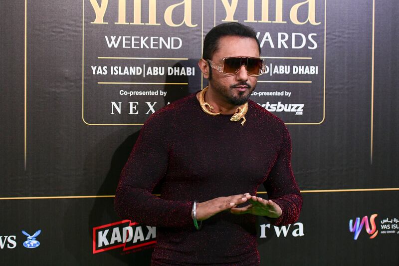 Rapper Yo Yo Honey Singh makes a striking entrance. 