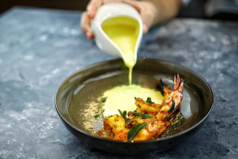 Prawns moilee curry from Namak at Taste of Abu Dhabi 2019 