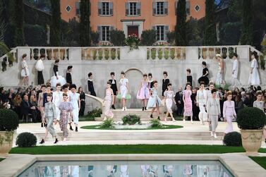 Models walk the runway during the Chanel Spring Summer 2019. GETTY