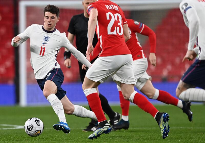 Mason Mount - 7, Dictated a lot of England’s early play and offered a creative spark throughout, while also making a telling contribution to the press. EPA
