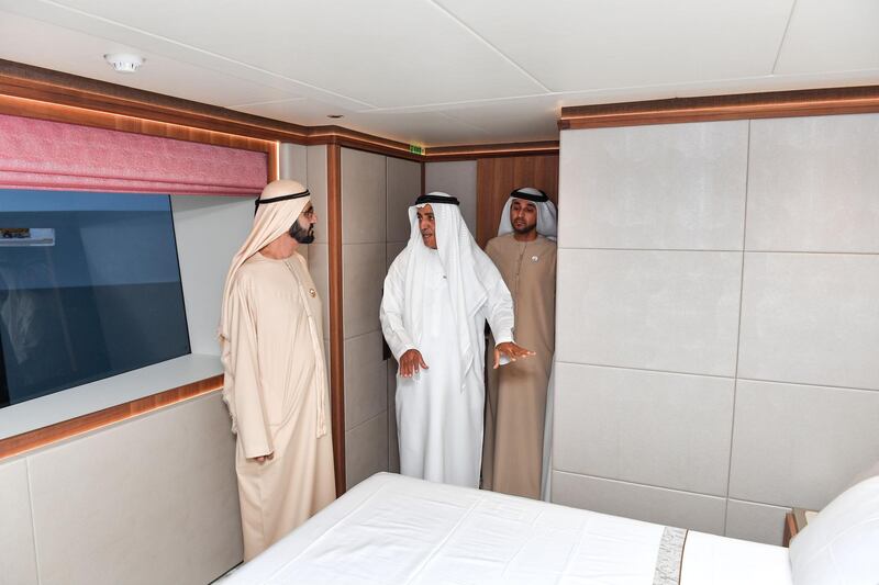 Sheikh Mohammed bin Rashid Al Maktoum, Vice President, Prime Minister and Ruler of Dubai,
visited today the 27th edition Dubai International Boat Show, being held in Dubai Canal. Wam