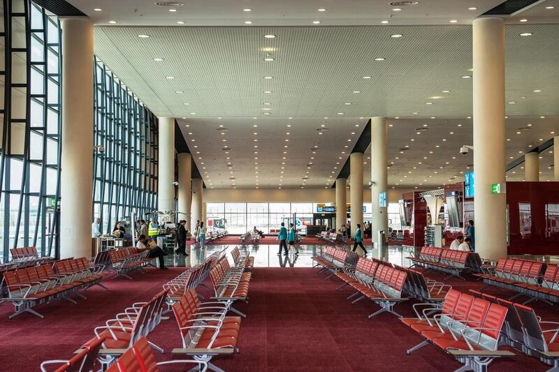 Passengers waiting area at Al Maktoum International Airport. Courtesy Dubai Airports