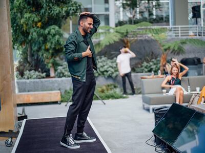Jay Shetty gives media a mini-wellbeing-masterclass at the Facebook Headquarters in San Menlo, California