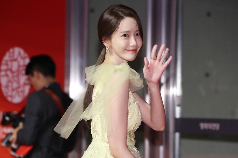 South Korean actress Im Yoon-ah poses as she arrives for the opening ceremony of the 24th Busan International Film Festival (BIFF) in Busan, South Korea. The BIFF will screen 303 films from 85 countries and will runs from October 3 to 12, 2019.  EPA
