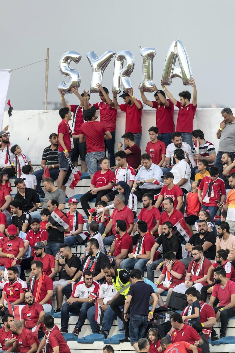 DUBAI, UNITED ARAB EMIRATES. 15 OCTOBER 2019.  STANDALONE. Football, Syria versus Guam at Al Maktoum bin Rashid Stadium. (Photo: Antonie Robertson/The National) Journalist: John McAuley. Section: Sport.
