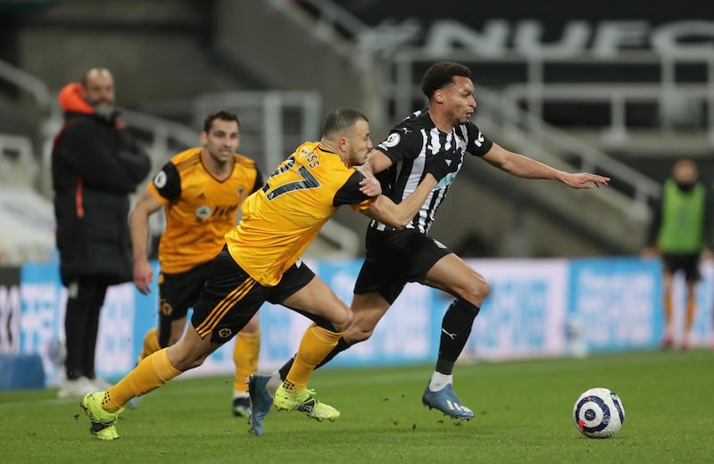 Romain Saiss - 7, Made a brilliant goal line clearance to prevent Joelinton from scoring after the Brazilian beat Patricio. Reuters