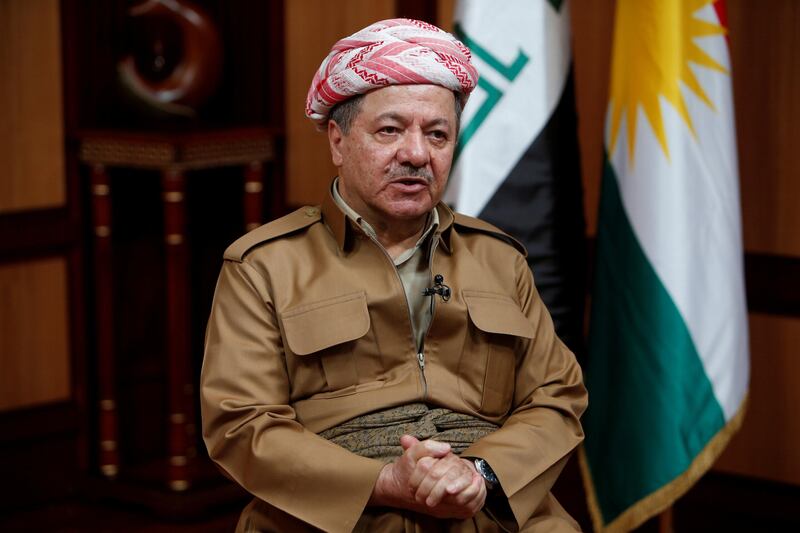 Kurdistan Regional Government president Masoud Barzani vowed "no delay on the independence referendum on Kurdish independence" on August 22, 2017. Azad Lashkari / Reuters