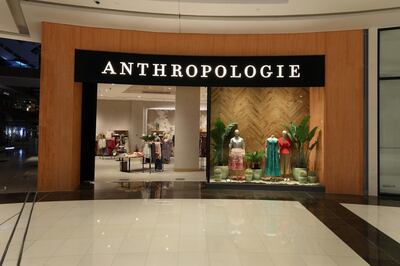 The new Anthropologie store in The Dubai Mall. Courtesy Anthropologie