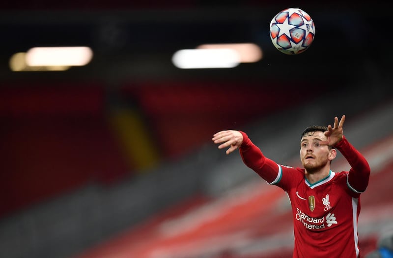 Andy Robertson - 6. The Scot looked to be struggling with injuries and appeared to be in desperate need of a rest. Yet he was always liable to charge upfield and cause havoc in the opposition half. EPA