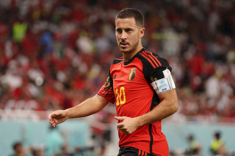 Belgium's Eden Hazard announced his retirement from international football on Wednesday. Getty