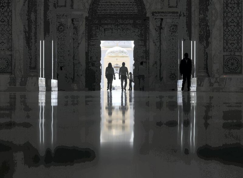 Abu Dhabi, United Arab Emirates - March 11, 2019: Exclusive preview and guided tour of Qasr Al Watan, the UAEÕs new cultural landmark. Monday the 11th of March 2019 at Qasr Al Watan, Abu Dhabi. Chris Whiteoak / The National