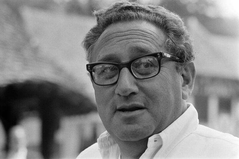 Henry Kissinger pictured in 1976, in France. The former US secretary of state, a key figure of 20th century American diplomacy, died on November 29, at the age of 100. AFP