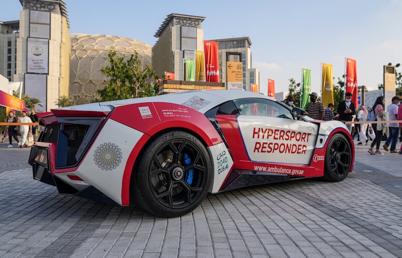 One of only seven Lykan HyperSport cars in the world, the HyperSport Responder can accelerate from zero to 100 kilometres an hour in 2.8 seconds and reach a top speed of 400kph, powered by its twin-turbocharged 780-horsepower Porsche engine.