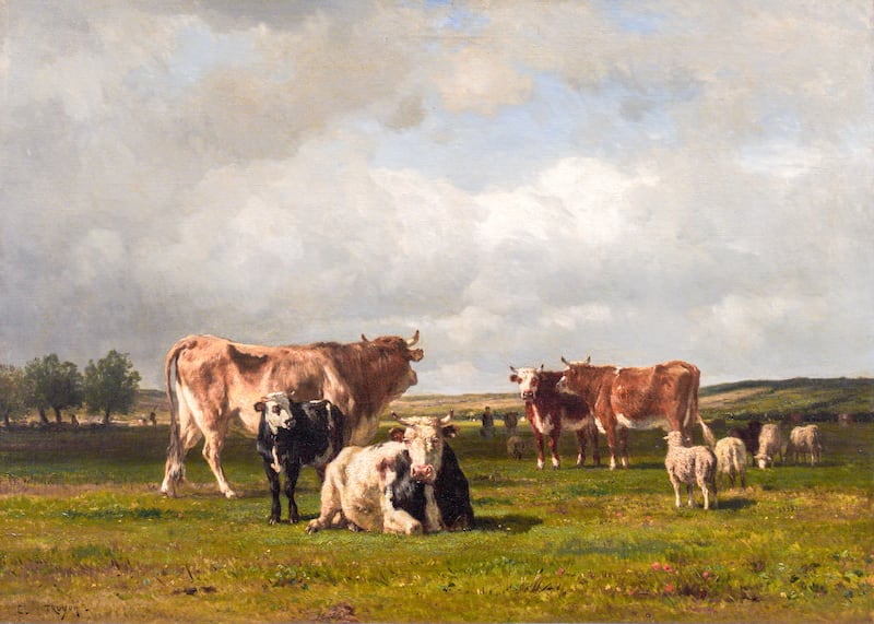 'The Pastures under a Cloudy Sky' (1856-60), oil on canvas by Constant Troyon. Victor Besa / The National