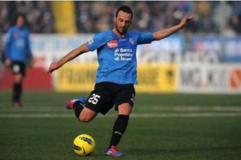 Giuseppe Mascara will likely leave Novara Calcio for Dubai side Al Nasr. Valerio Pennicino / Getty Images