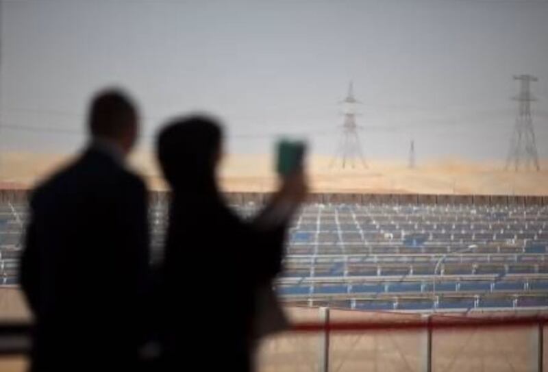 The Shams One solar power plant in Abu Dhabi is just one example of the UAE's investment in clean energy. Silvia Razgova / The National