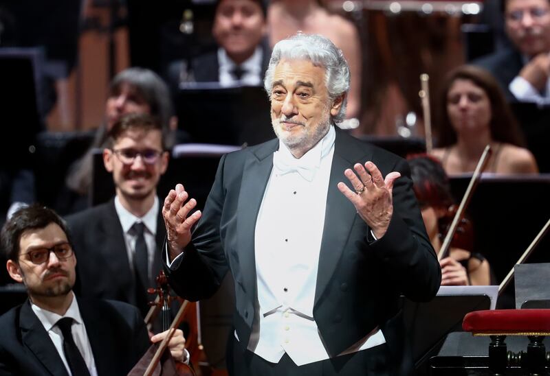 Spanish opera star Placido Domingo will headline the lavish Dresden Opera Ball gala evening at Dubai Opera. Getty Images