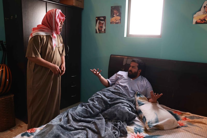 Ibrahim Al Hajjaj and Khaled Al Farrag in 'Minho Waladna?' Photo: MBC