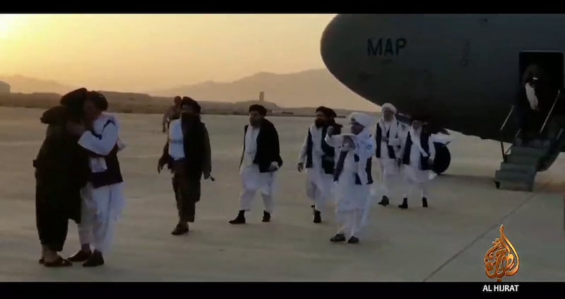 Senior Taliban figure Abdul Ghani Baradar arrives in Afghanistan on Tuesday, August 17, 2021. AFP