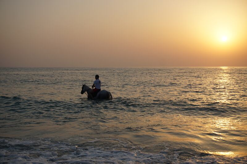 Swimming with horses creates a special bond between animal and rider, says DXB Horseriding stable manager Fay M Ali