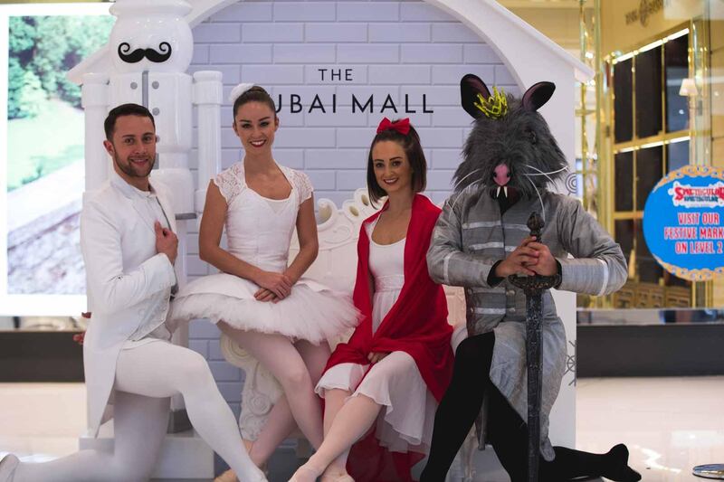 Enjoy mini-show performances based on the Nutcracker ballet at The Dubai Mall.