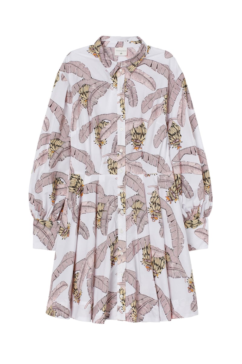 A palm frond design from the Desmond & Dempsey x H&M collection. H&M