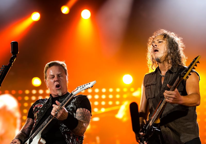 Metallica in concert in Abu Dhabi on 19 April 2013.
CREDIT: Courtesy Flash