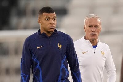 Kylian Mbappe has been teammates with Lionel Messi at PSG since the start of the 2021/22 season. AP
