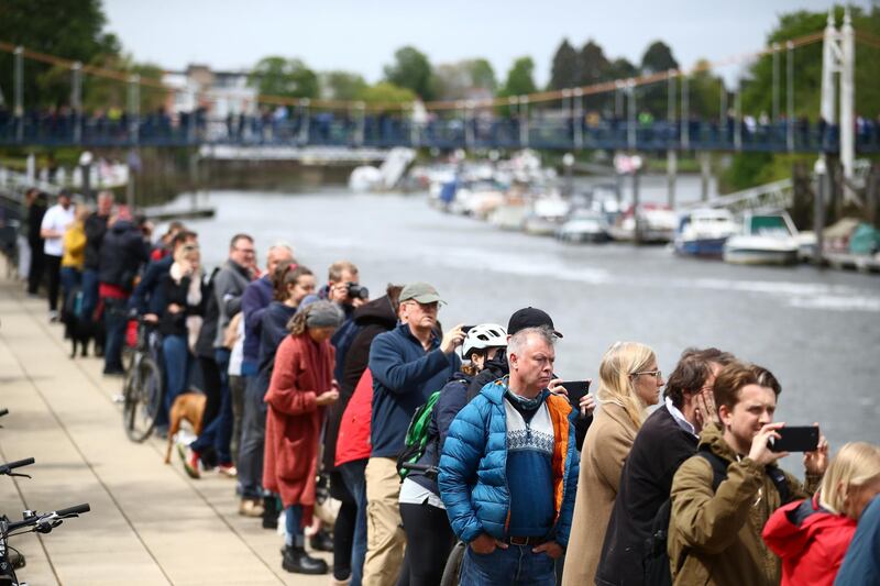 The cetacean was found on Sunday injured and beached on concrete by the river in west London. Reuters