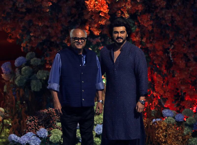 Producer Boney Kapoor and his son, actor Arjun Kapoor. Reuters