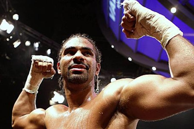 David Haye beat the giant Nikolai Valuev of Russia on November 7 2009 to win the WBA heavyweight title in Nuremberg, south Germany. He defends his title tomorrow against John Ruiz.