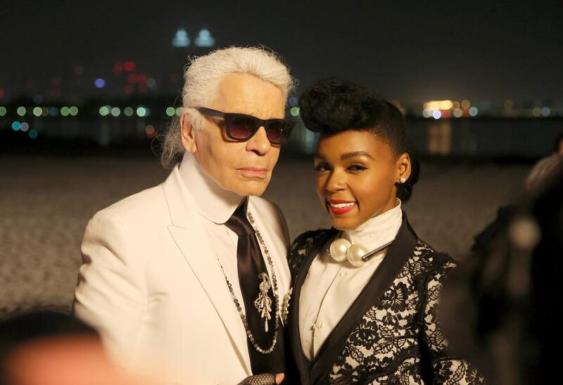 Karl Lagerfeld and Janelle Monae. Francois Nel / Getty Images 
