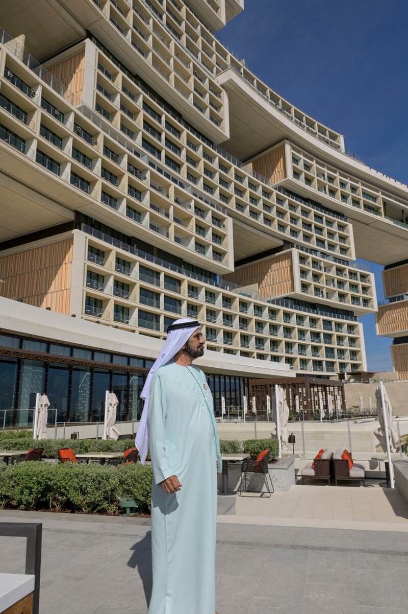 Sheikh Mohammed bin Rashid, Vice President and Ruler of Dubai, at Atlantis The Royal. All photos: Government of Dubai Media Office