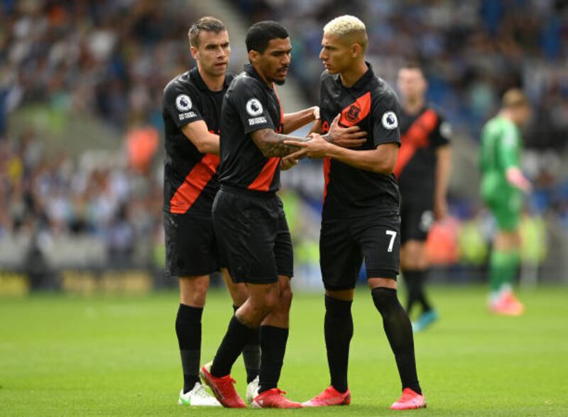 Allan 9 – An excellent performance from the midfielder. Got the better of Mac Allister to begin the attack for Townsend’s shot in the 30th minute. Was the instigator for Gray’s first-half goal with a perfectly weighted pass for Everton’s summer signing. Minutes later, he followed that with a lovely backheel into Calvert Lewin’s path. Getty