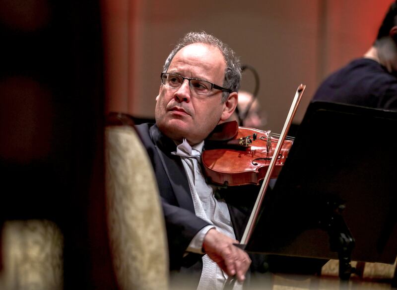 Israel Philharmonic Orchestra's concert was held at Emirates Palace in Abu Dhabi. All photos: Victor Besa / The National