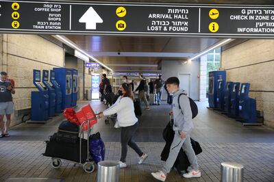 Ben Gurion International Airport near Tel Aviv in Israel, which has placed a ban on arriving foreigners over concerns about Omicron. EPA