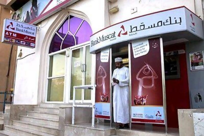 Smaller Sharia-compliant banks in Oman such as Bank Nizwa may face a hard time establishing Islamic finance operations. Jeff Topping / The National