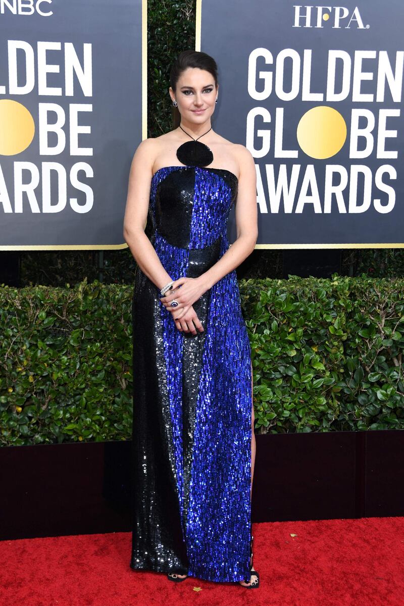 Shailene Woodley arrives for the 77th annual Golden Globe Awards. AFP