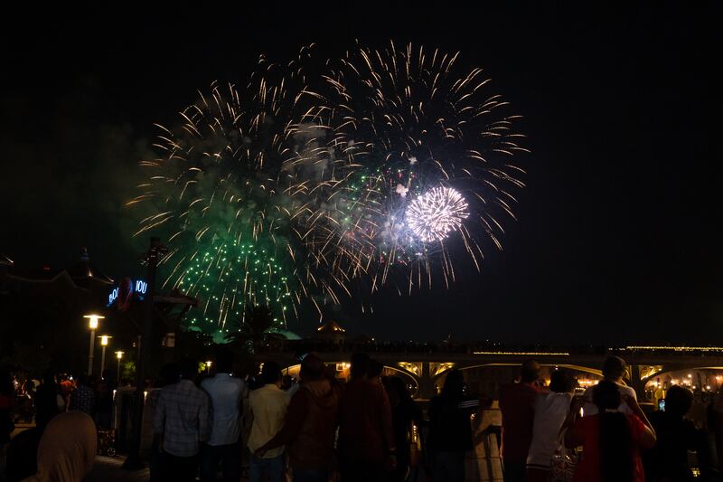 Dubai Parks & Resorts will host two family-friendly fireworks shows, one at 7pm, the other at 9pm. Photo: Dubai Parks & Resorts